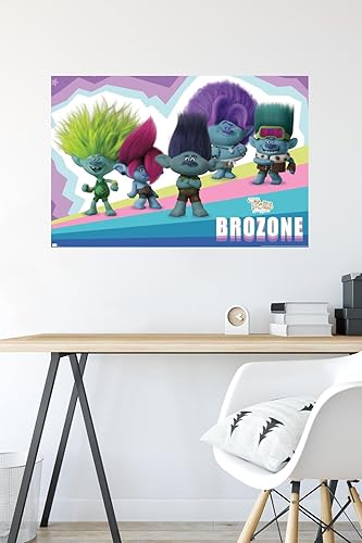 Miniatura 6 de Trends International Trolls Band Together - Póster de pared de brozone, 22.37 x 34.00 pulgadas, póster premium y paquete de montaje