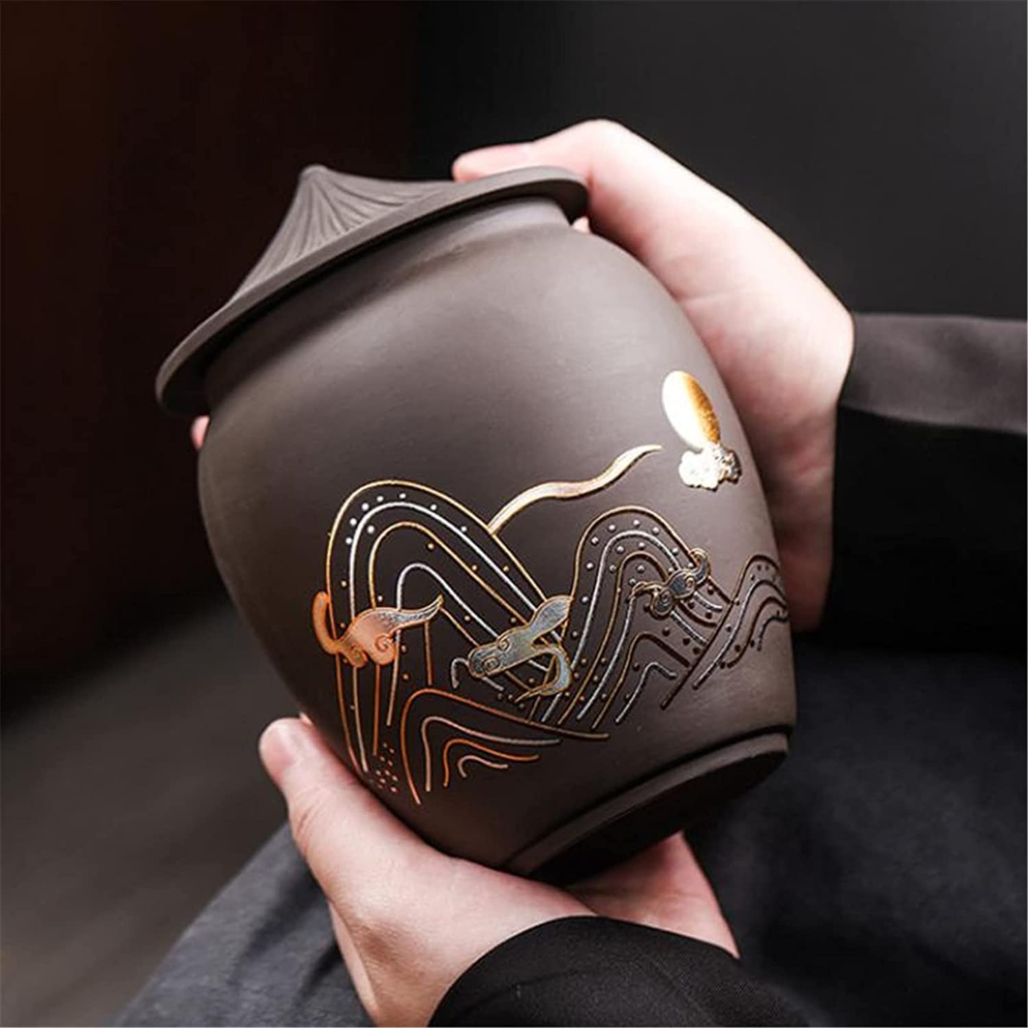 CMBSSTFC Ceramiczny słoik na herbatę, pojemniki na słoiki, pojemnik do przechowywania żywności w kuchni, pojemnik na herbatę słoik do przechowywania słoik uszczelniający przechowywanie cukierków