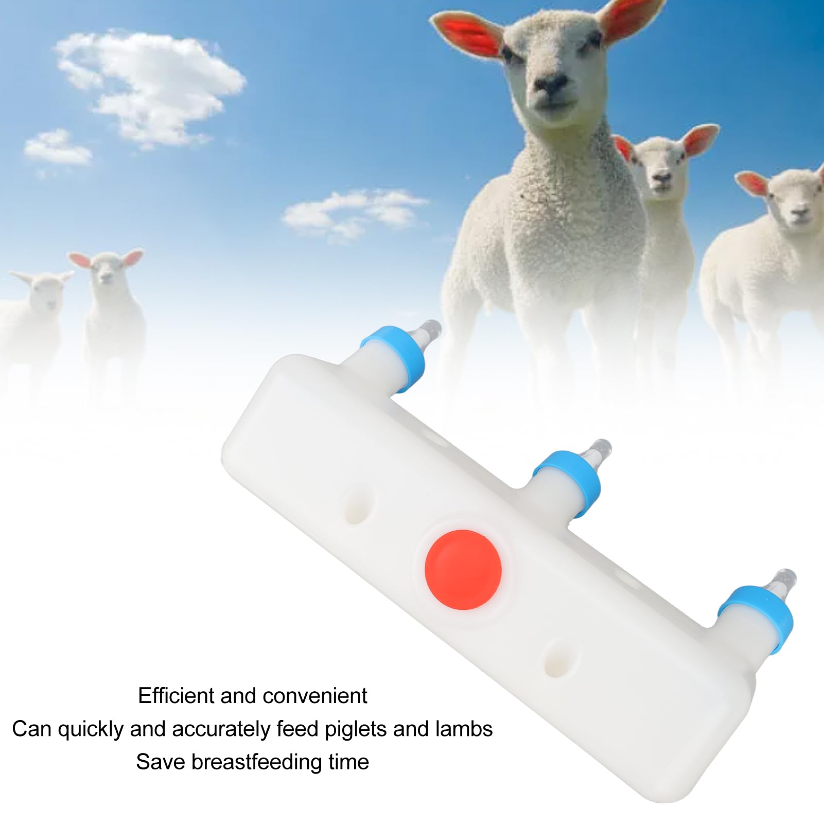 3 chupetes para animales pequeños, alimentador de leche para lechones y cachorros, lámpara de leche de cabra, equipo de bebida de granja
