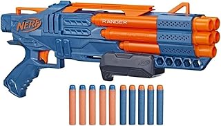 Nerf Elite 2.0 Ranger PD 5 Blaster, 5 Barrel Blasting, 10 Nerf Elite Darts, Easy To Use, Dart Storage, Pump Action, Customizing Capabilities, Multi color