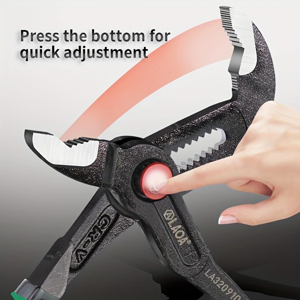 Set 3 Pinze Pompa Acqua EffektWerk | 18cm, 25cm, 30cm - Acciaio CR-V Antiscivolo - Foto 12