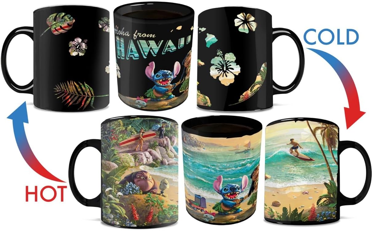 Morphing Mugs Disney - Lilo & Stitch – Hawaii – One 16 oz Heat Sensitive Clue Mug – Full Image Revealed When HOT Liquid Is Added MMUGC1593 - Image 5