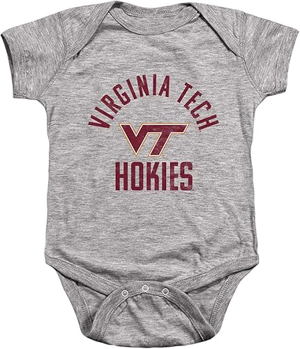 Virginia Tech Traje infantil unisex con logotipo oficial de Hokies para bebé