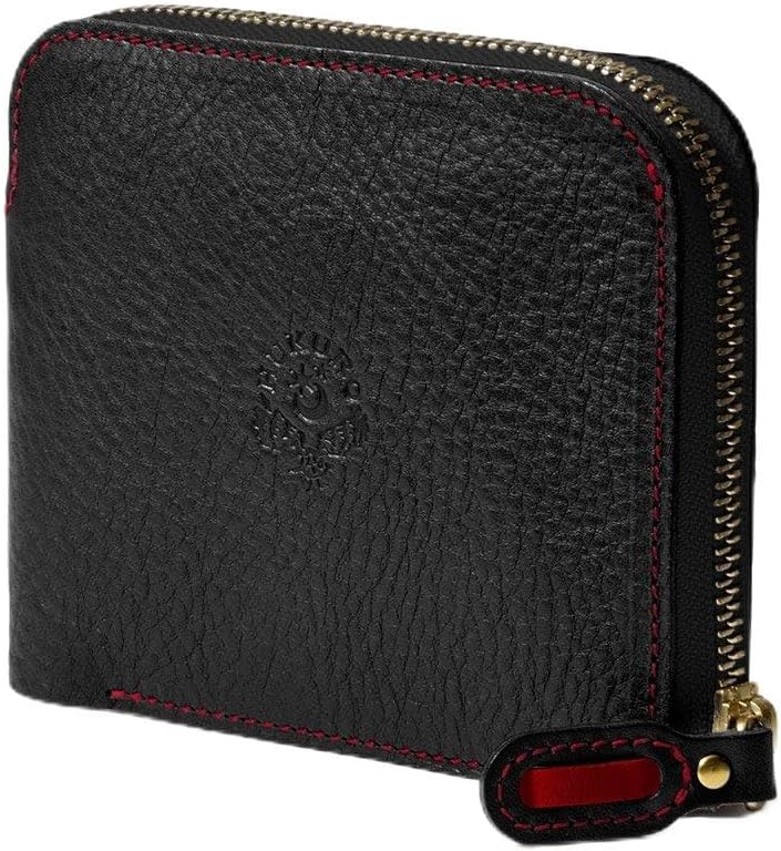 HUKURO] 二つ折り 大きく開く小さな 財布 メンズ レディース 革 本革