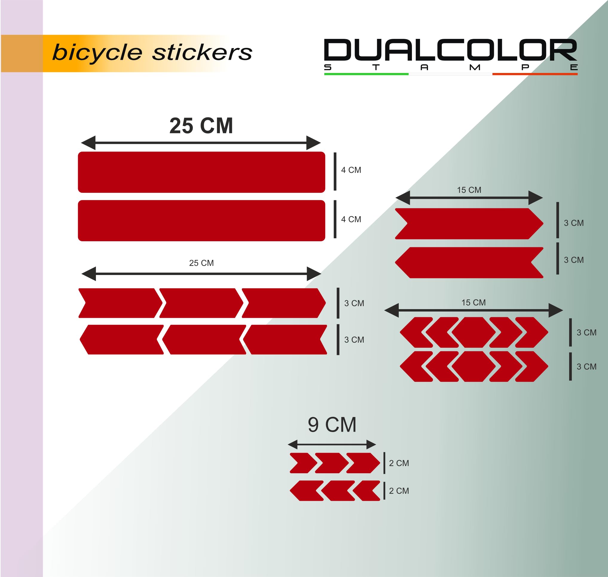Set 10 Adesivi Stickers Decal Telaio Bici Bicicletta Kit adesivi telaio MTB BDC Universale Protezione COD. B0188 (NERO LUCIDO)