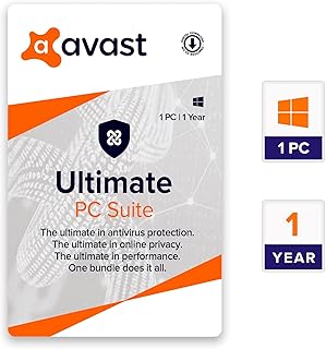 Avast Ultimate PC Suite (Premium Total PC Security) (1 PC | 1 Year) (Email Delivery in 24 hours- No CD)