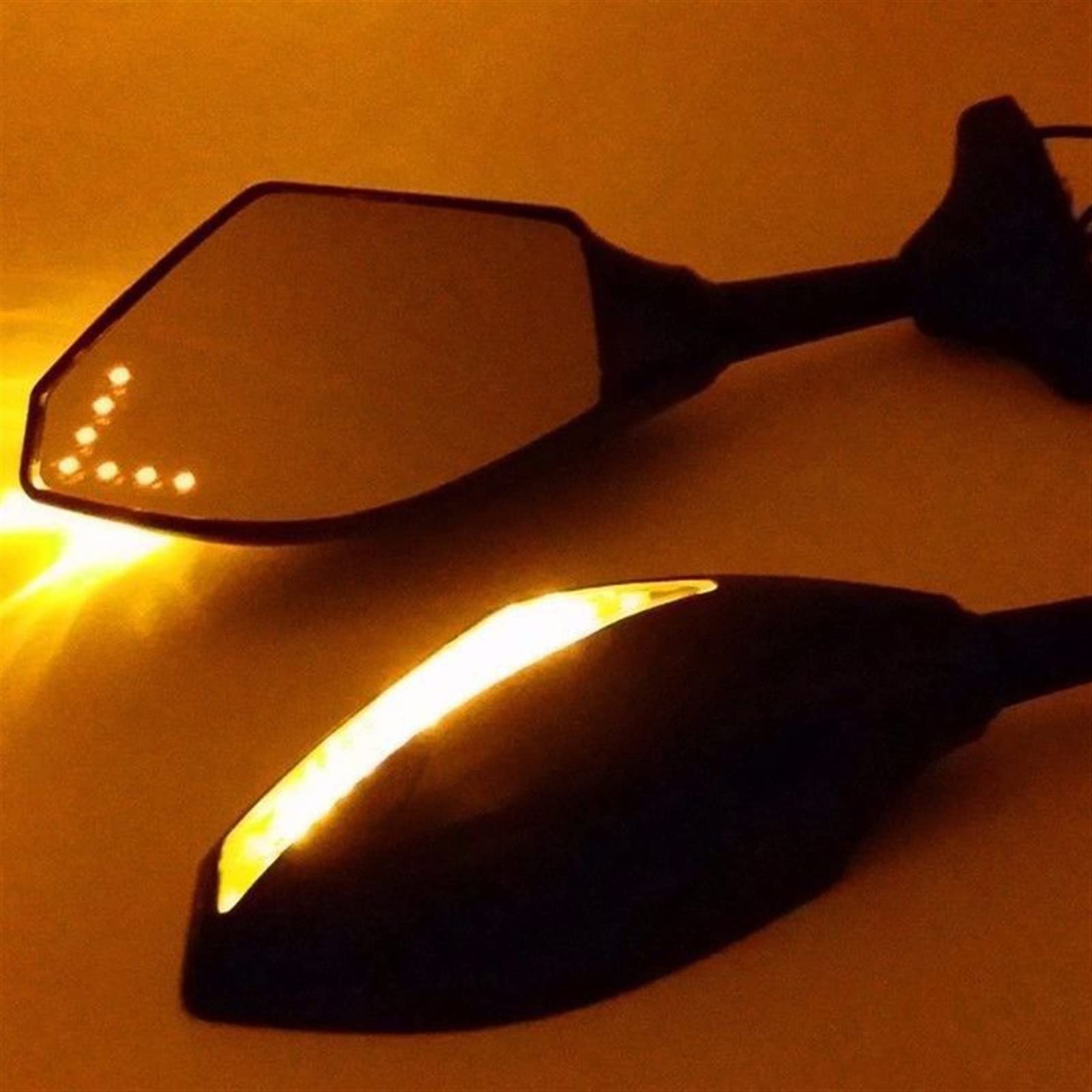 Rétroviseurs de moto LED clignotants Kawasaki Ninja 250R pour les trajets urbains