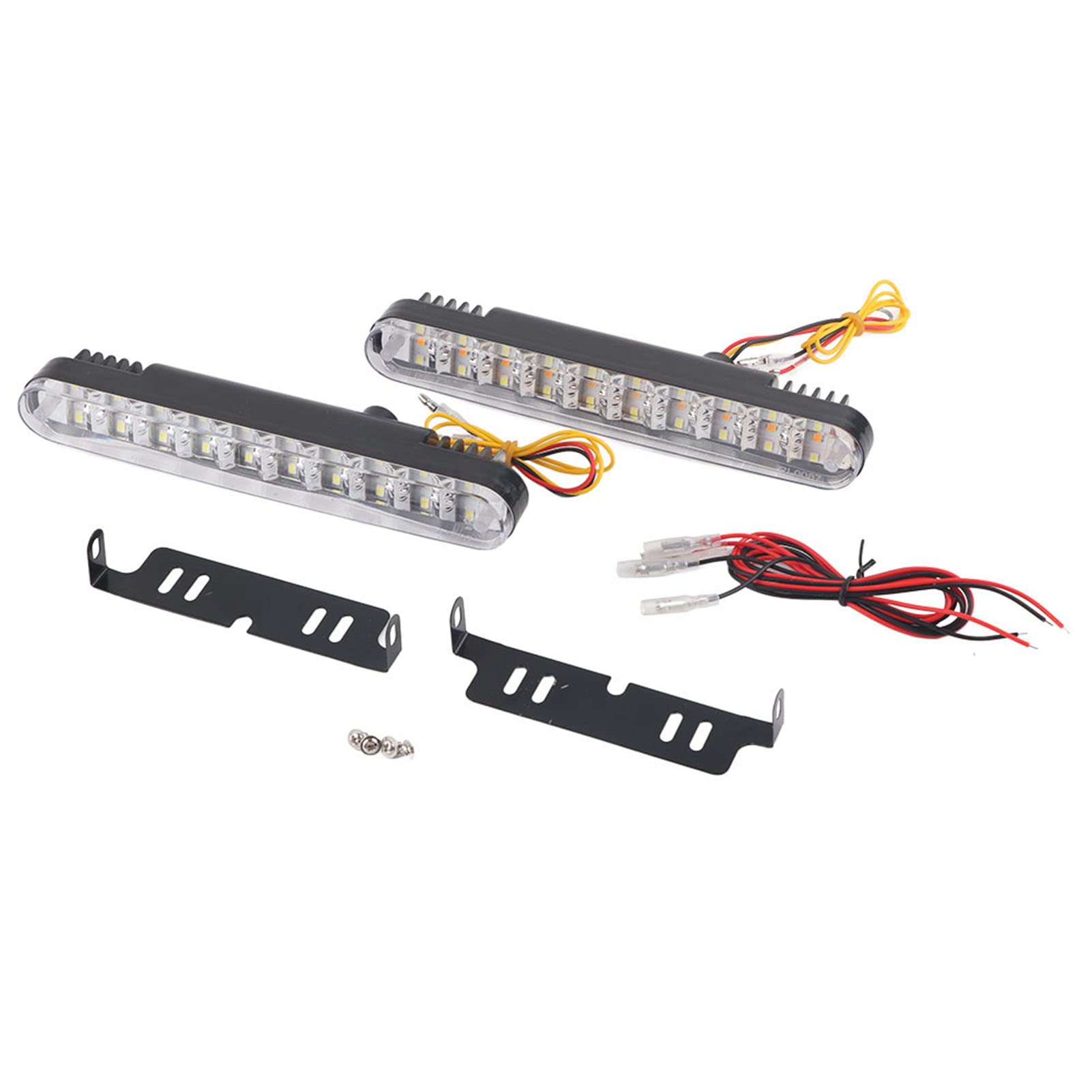 voiture feux jour Feu de Jour pour Voiture, 2x30 LED, DRL, pour la sécurité, Blanc, Super Lumineux, Clignotant à Bande Automatique