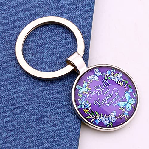 Scripture Gift Bible Verse Scripture Keychain Psalm 46 10 Psalm 139 14 Blessing Gift2