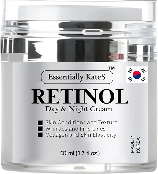 Retinol Moisturizer Cream 50 ml - Pack of 1 - Face, Eye, Forehead, Crow's Feet, Décolleté & Neck Cream - Fights Sagging Appearance, Puffiness, Wrinkles and Dark Circles - Korean Skincare