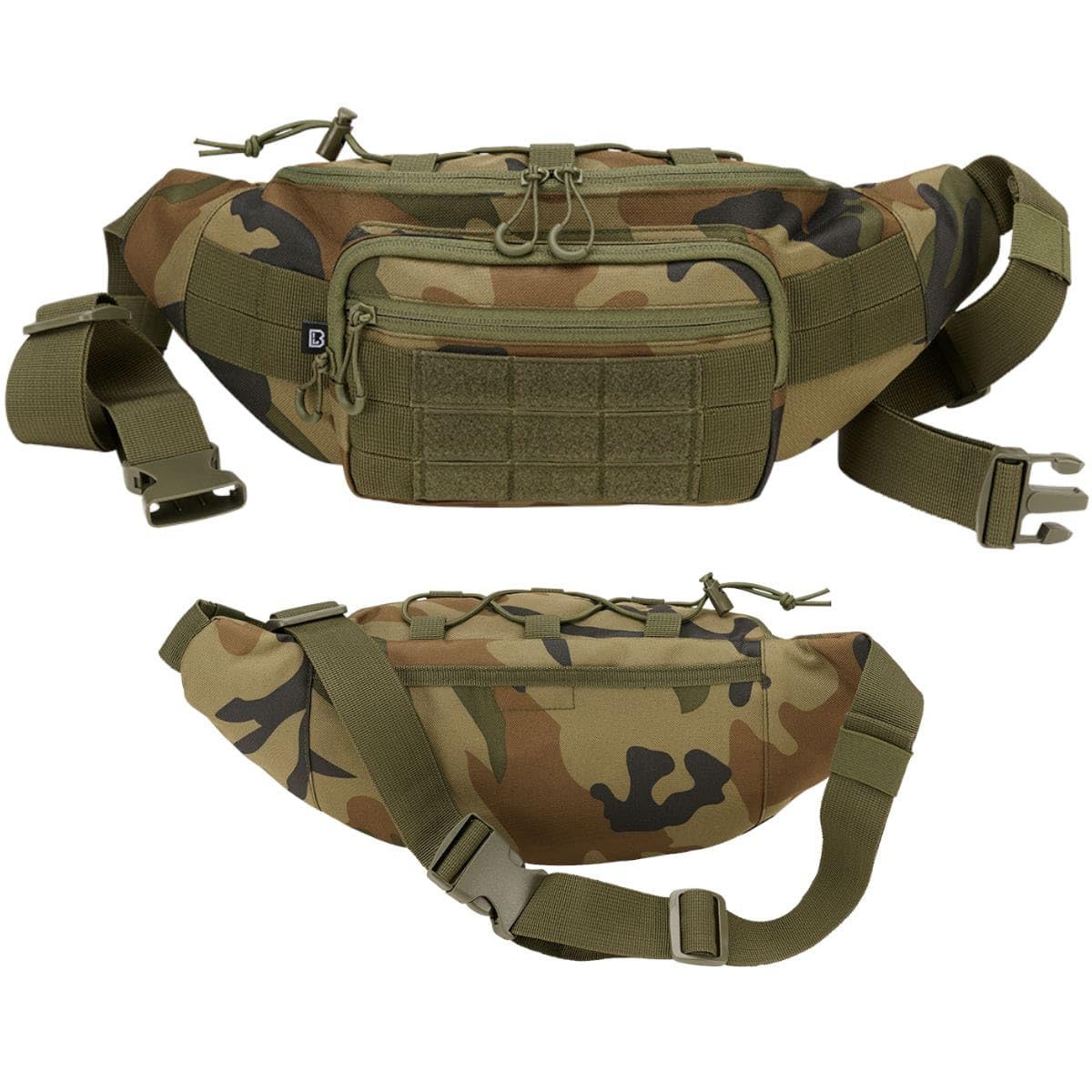 Brandit Unisex's Waistbeltbag Molle Bag, Woodland, Einheitsgröße