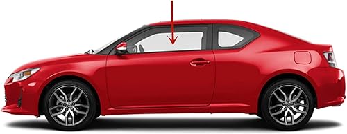 Miniatura 2 de Vidrio de puerta lateral izquierda del conductor compatible con Scion TC 2 puertas Coupe modelos 2011-2016