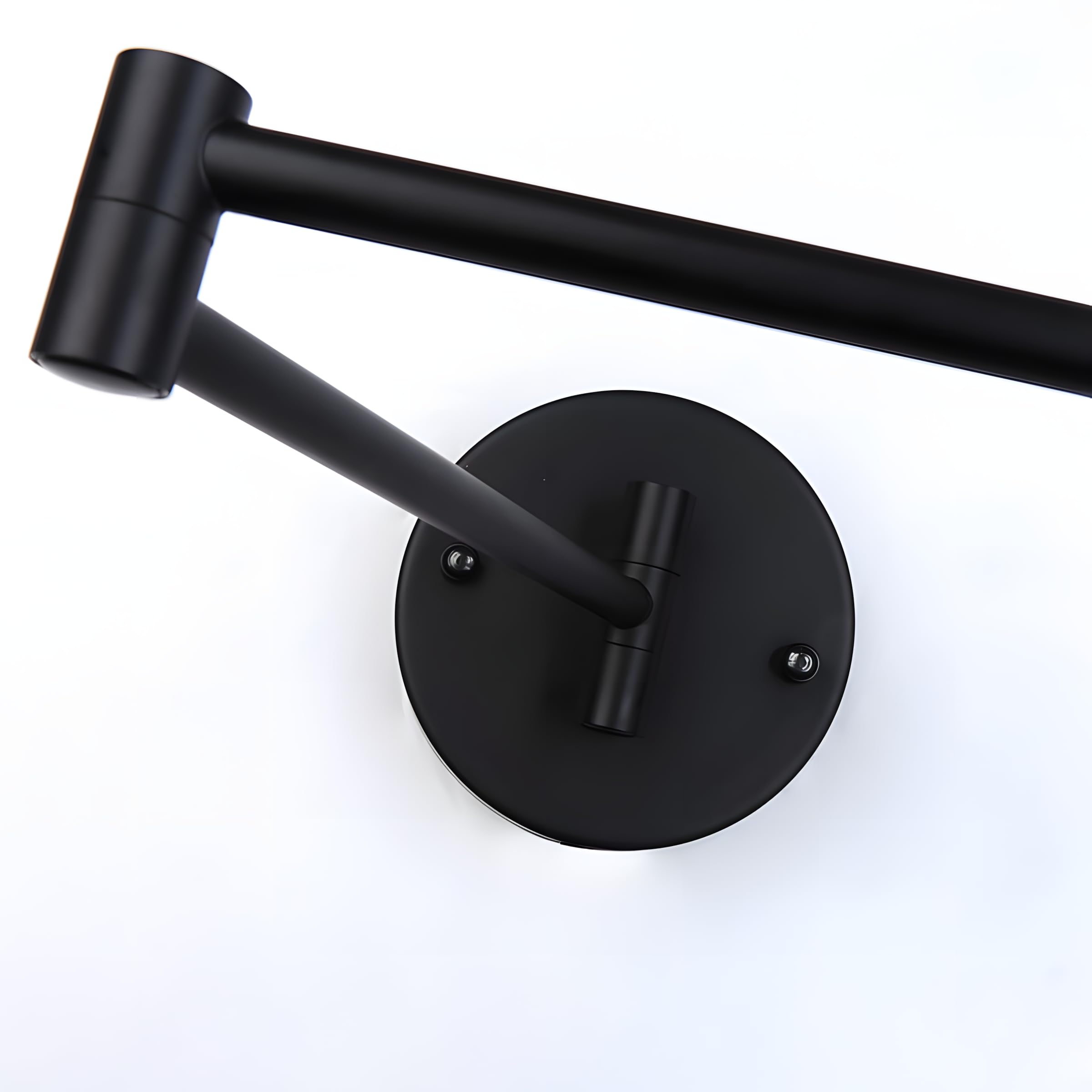 B·LED BARCELONA LED Lámpara de pared negra con brazo articulado, luz de lectura orientable para dormitorio, salón, cabecero de cama y oficina