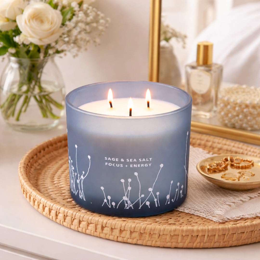 WOOD SAGE SEA SALT アロマキャンドルセット Amazon.co.jp: Sage Sea Salt ソイキャンドル 14オンス | クレンジング
