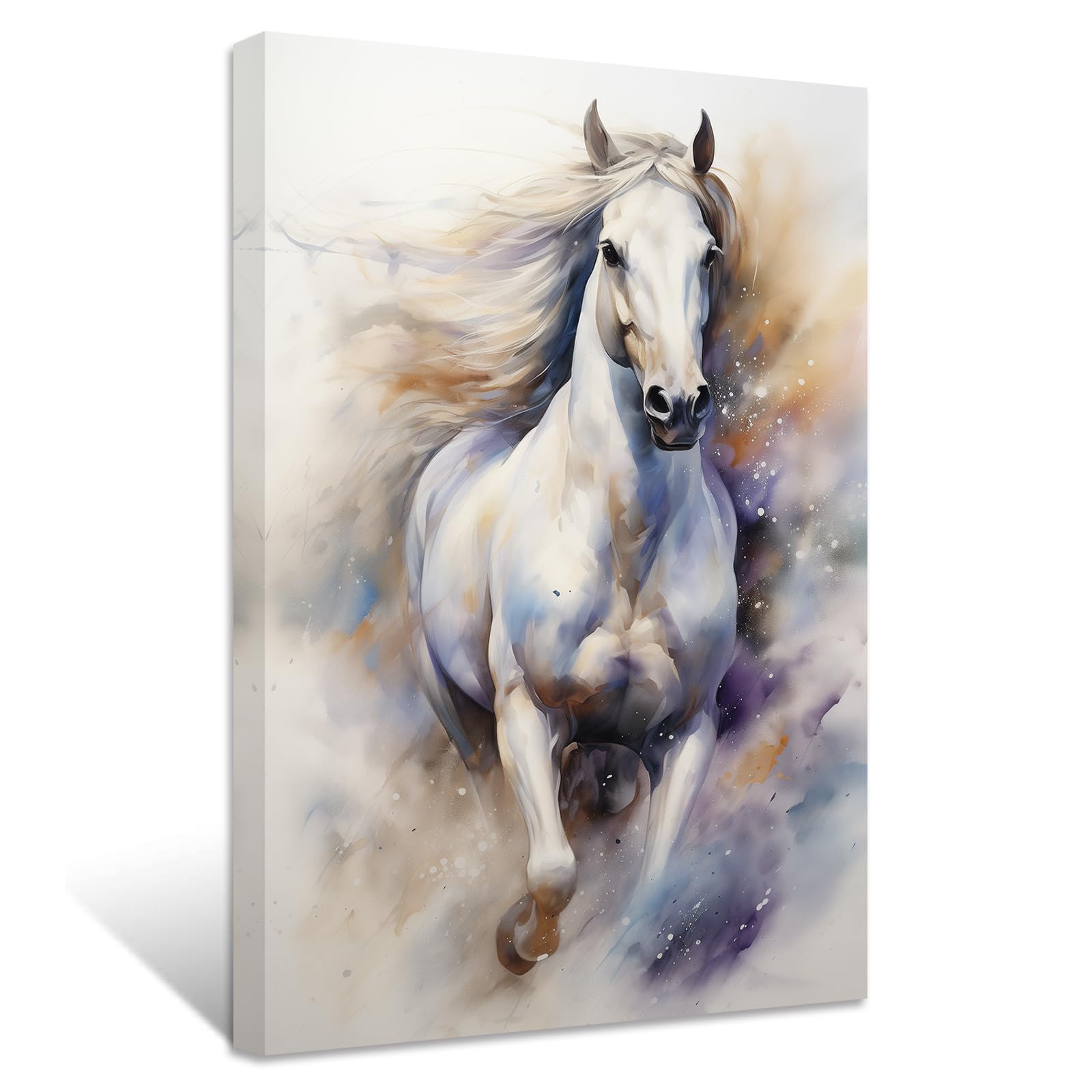 Amazon.co.jp: ZXHYWYM 馬 キャンバス ウォールアート 走る馬