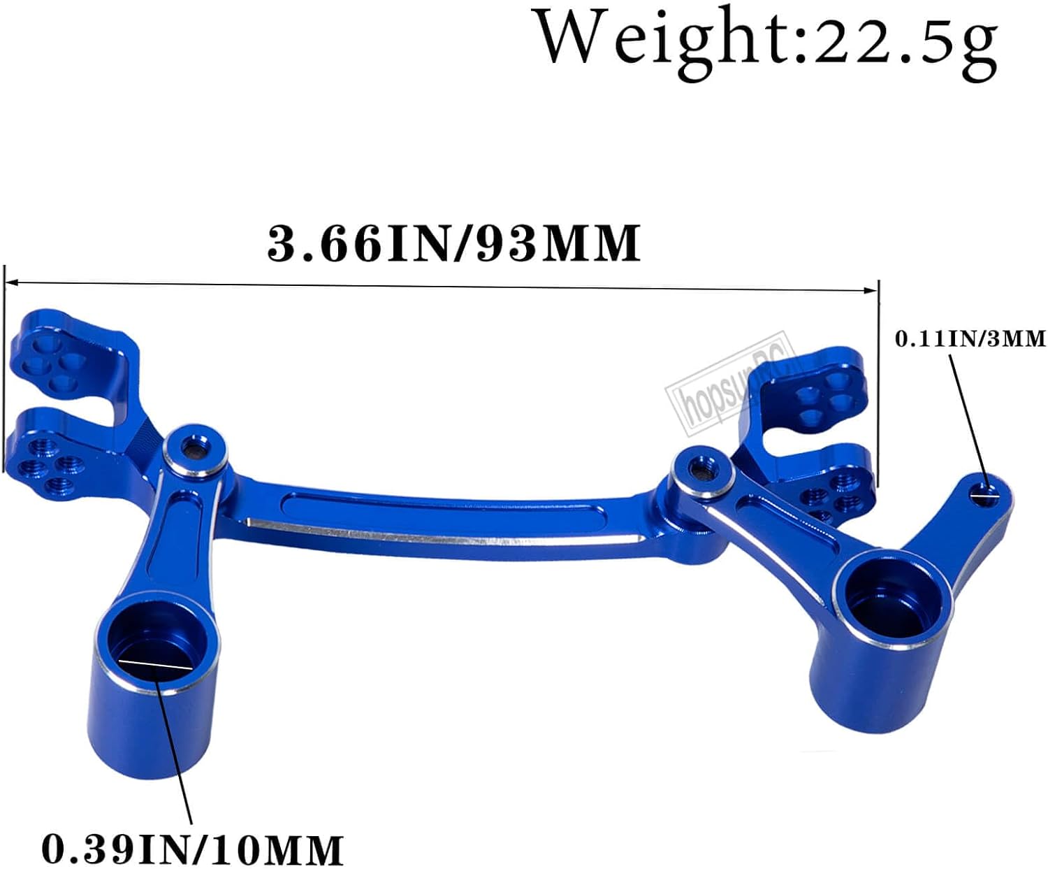 Aluminum Steering Bellcranks Servo Saver Upgrades Part for 1/8 Mojave 4X4 4S BLX RC Car,Drag Link Set w/Bearings Hops Up,Replaces ARA340200 Blue