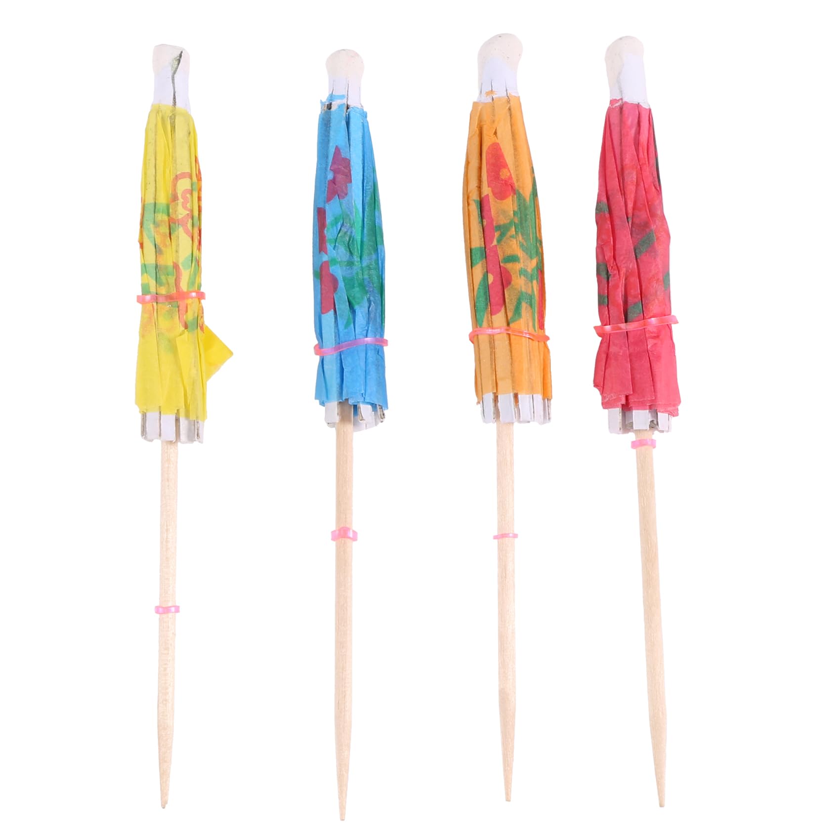 Elqubkan 144-Piece Cocktail Umbrella for Drinks and Food, Decorative Toothpicks for Parties, Hotels, Restaurants, Tiki Bars, Hawaii Parties