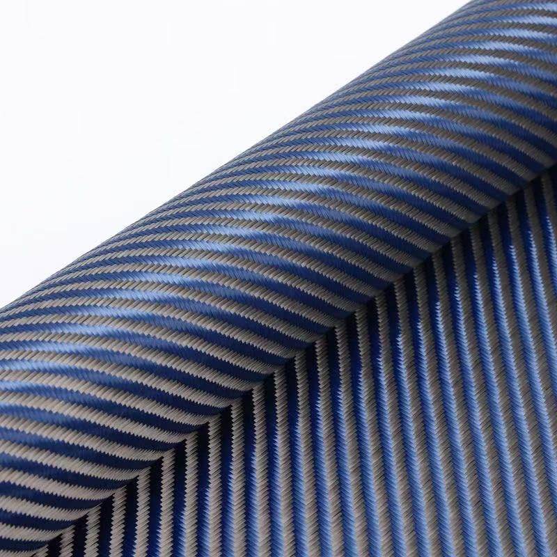 Grade A 3K 200g Carbon Aramid Mixed Fabric, 2x2 Twill Carbon Kevlar Cloth, High Strength 100cm Wide (Black, 1m x1m)