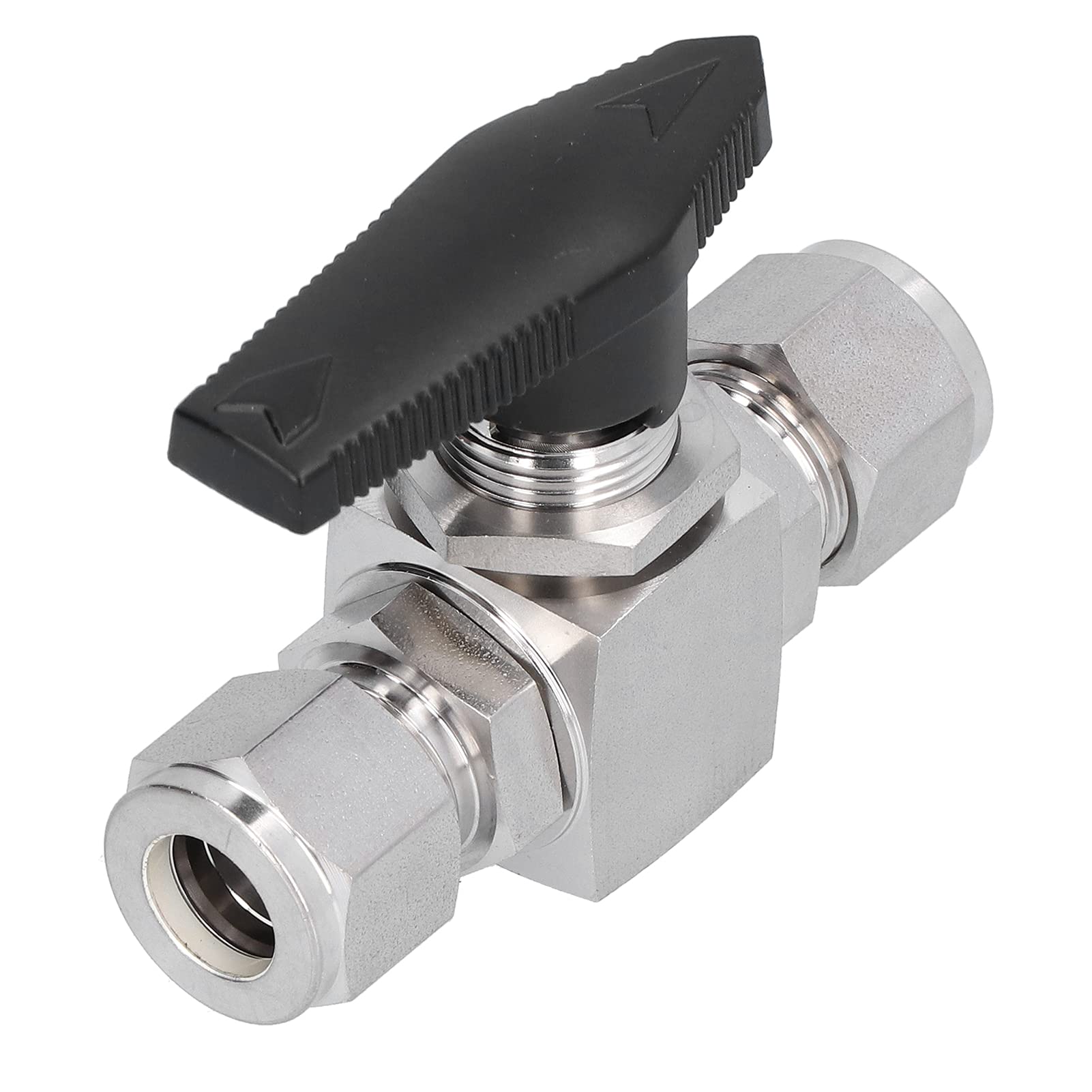 Válvula de Bola de Acero Inoxidable de 1/2 pulg. Dispositivo de Control de Fluido Directo para Uso Industrial