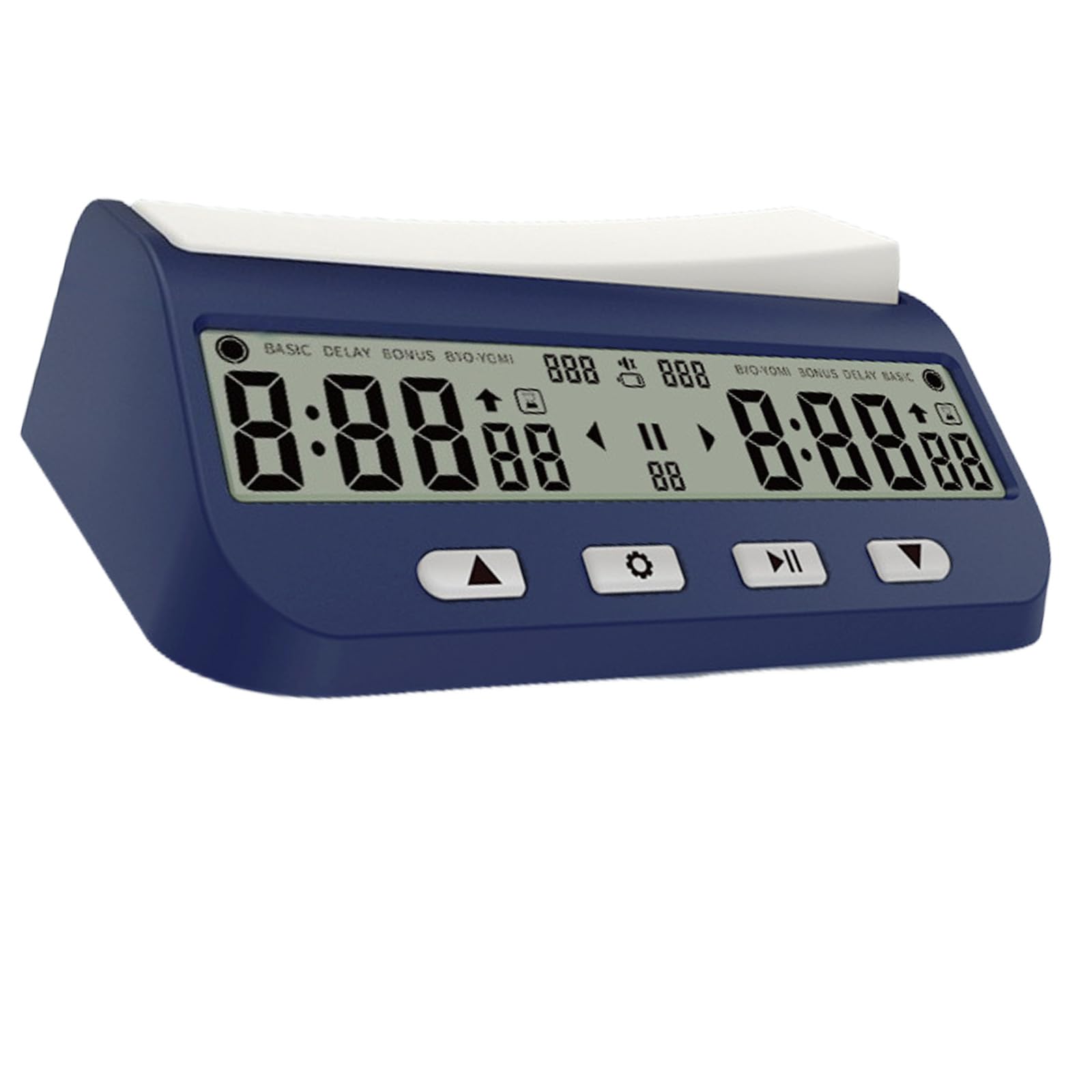 Orologio da gioco multilingue – 5 sistemi di cronometraggio da competizione, volume regolabile, portatile e facile da installare, timer per scacchi, orologio portatile per tornei