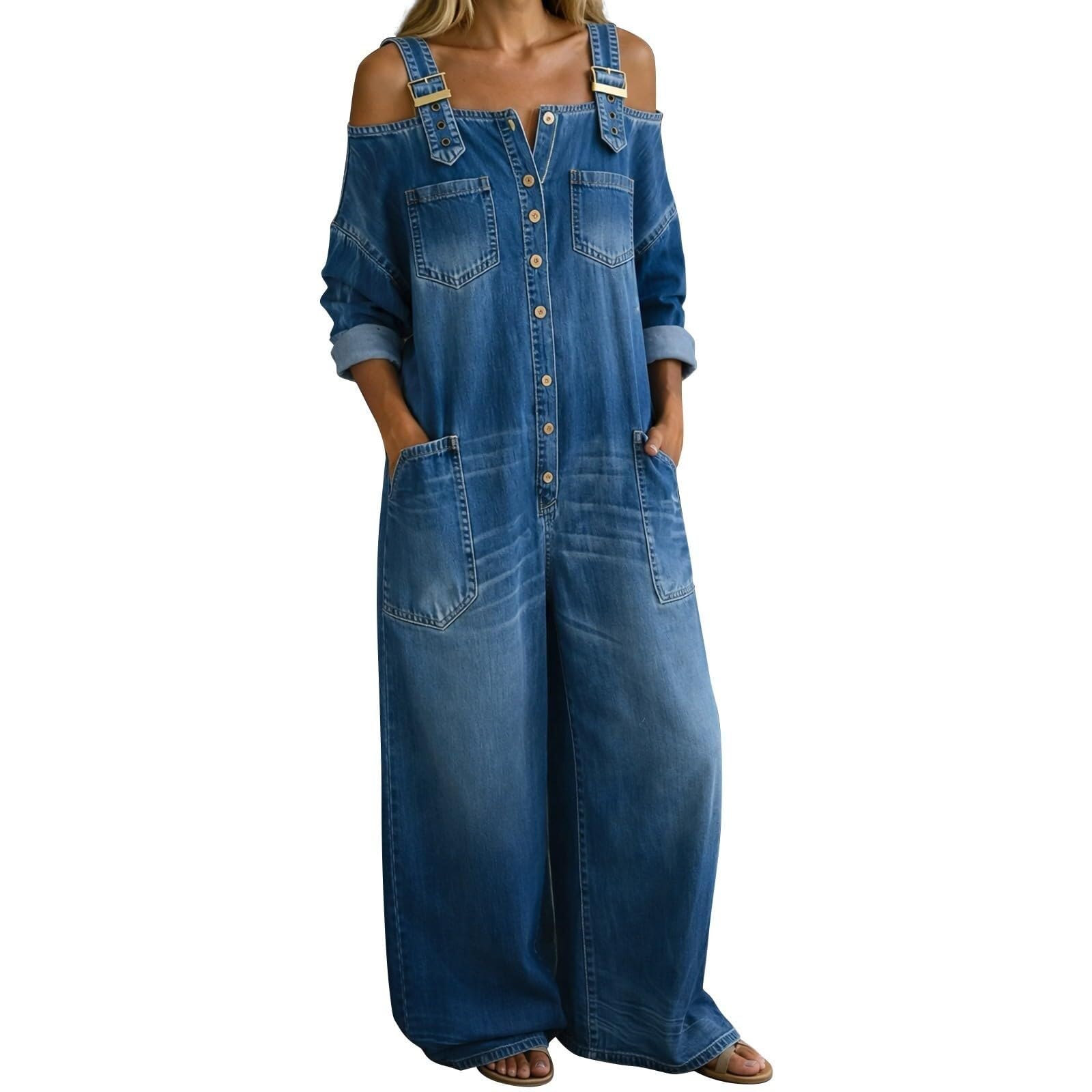 Overol de mezclilla vintage para evitar la ropa ajustada e incómoda 8
