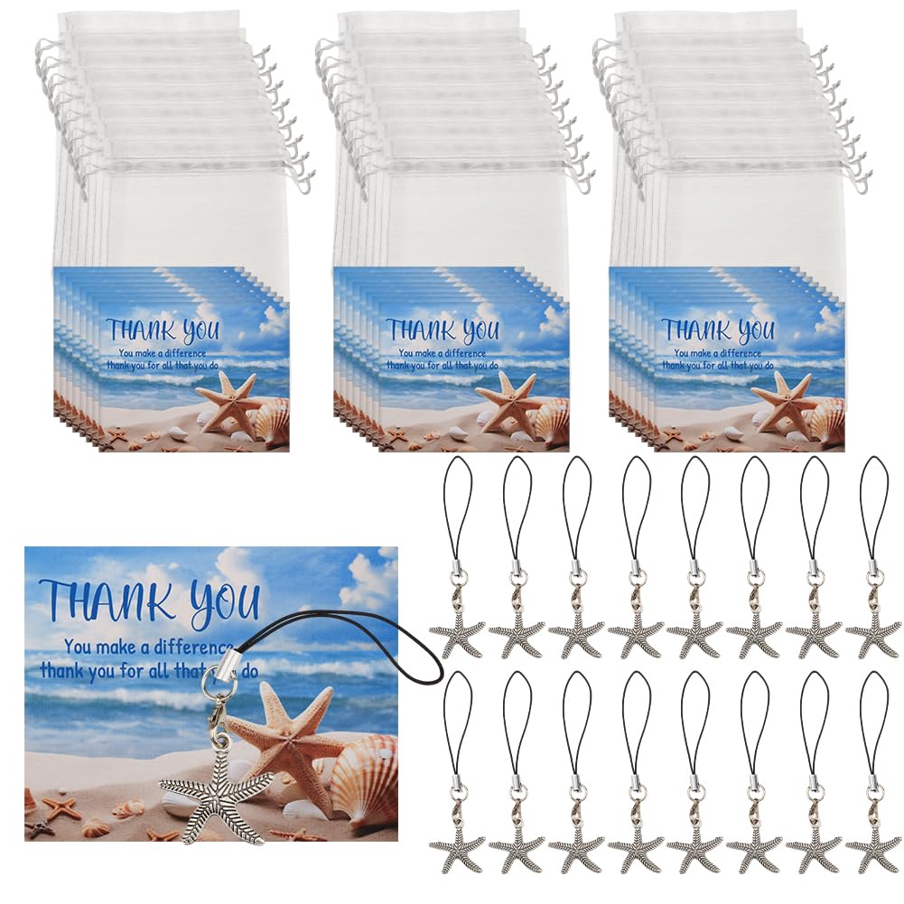 GOMAKERER 50 Pcs Starfish Story Card, You Make a Difference Starfish Story Gifts Mini Keepsake Appreciation Notecards Set for Employee Appreciation Gift Thank You Gifts