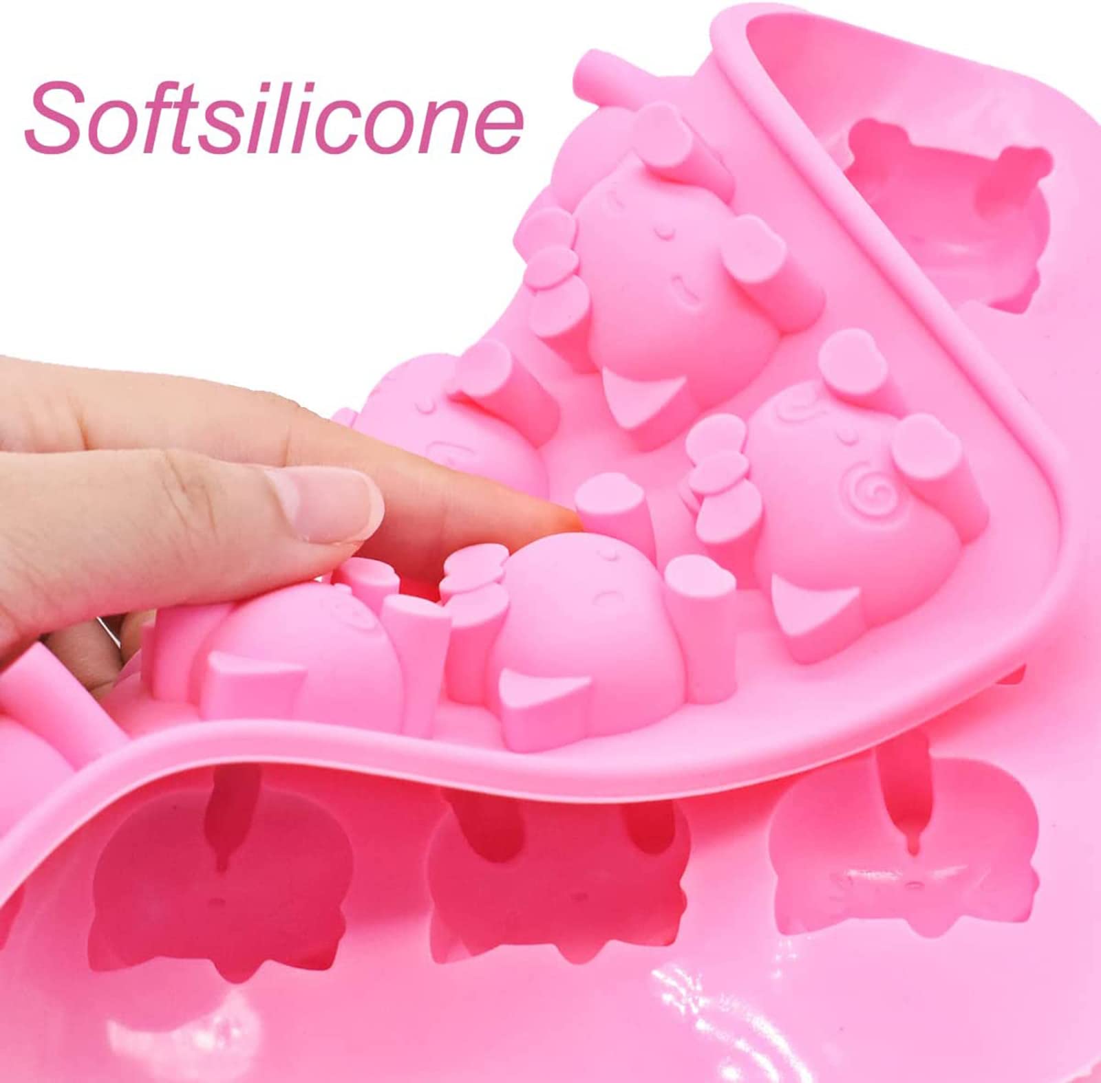 2 Stampi Per Cioccolatini A Forma Di Gatto - Silicone Antiaderente, Per Dolci, Torrone E Gelatina, MAMIAN - Foto 14