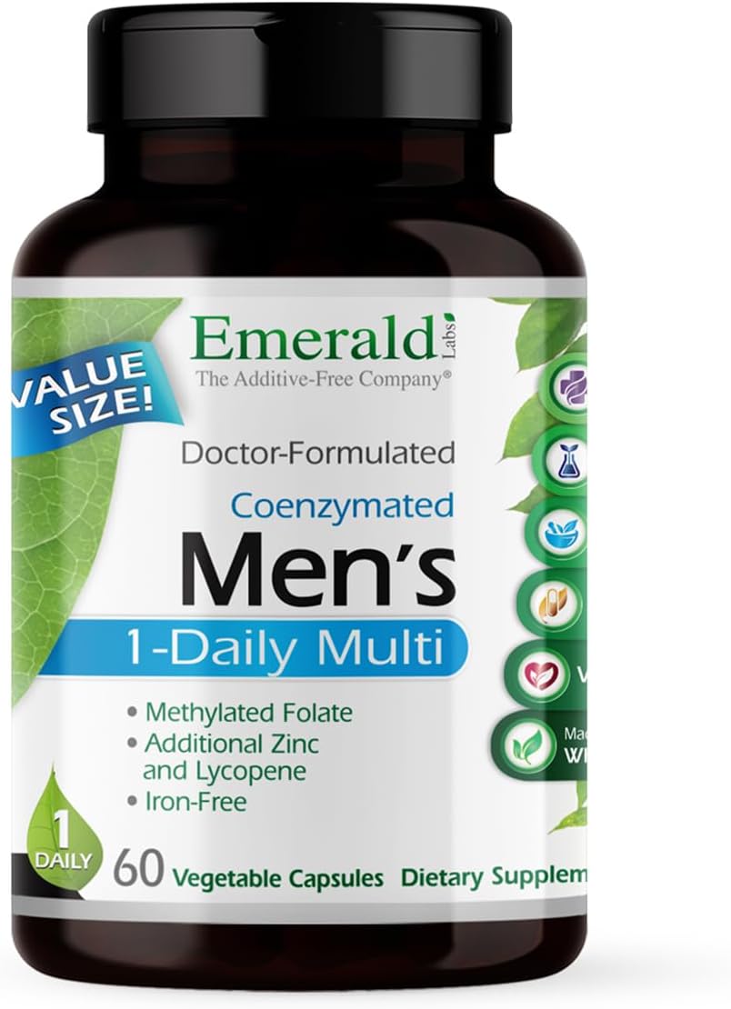 Laboratories, Coenzymated Men's 1-Daily Multi, 60 Vegetable Caps