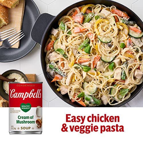 Image of Campbell's Condensed Healthy Request Cream of Mushroom Soup, 10.5 Ounce Can (Pack of 4)