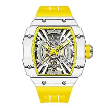 Haofa腕時計 自動巻き スケルトン Amazon | HAOFA 腕時計メンズ 自動巻き スケルトン時計