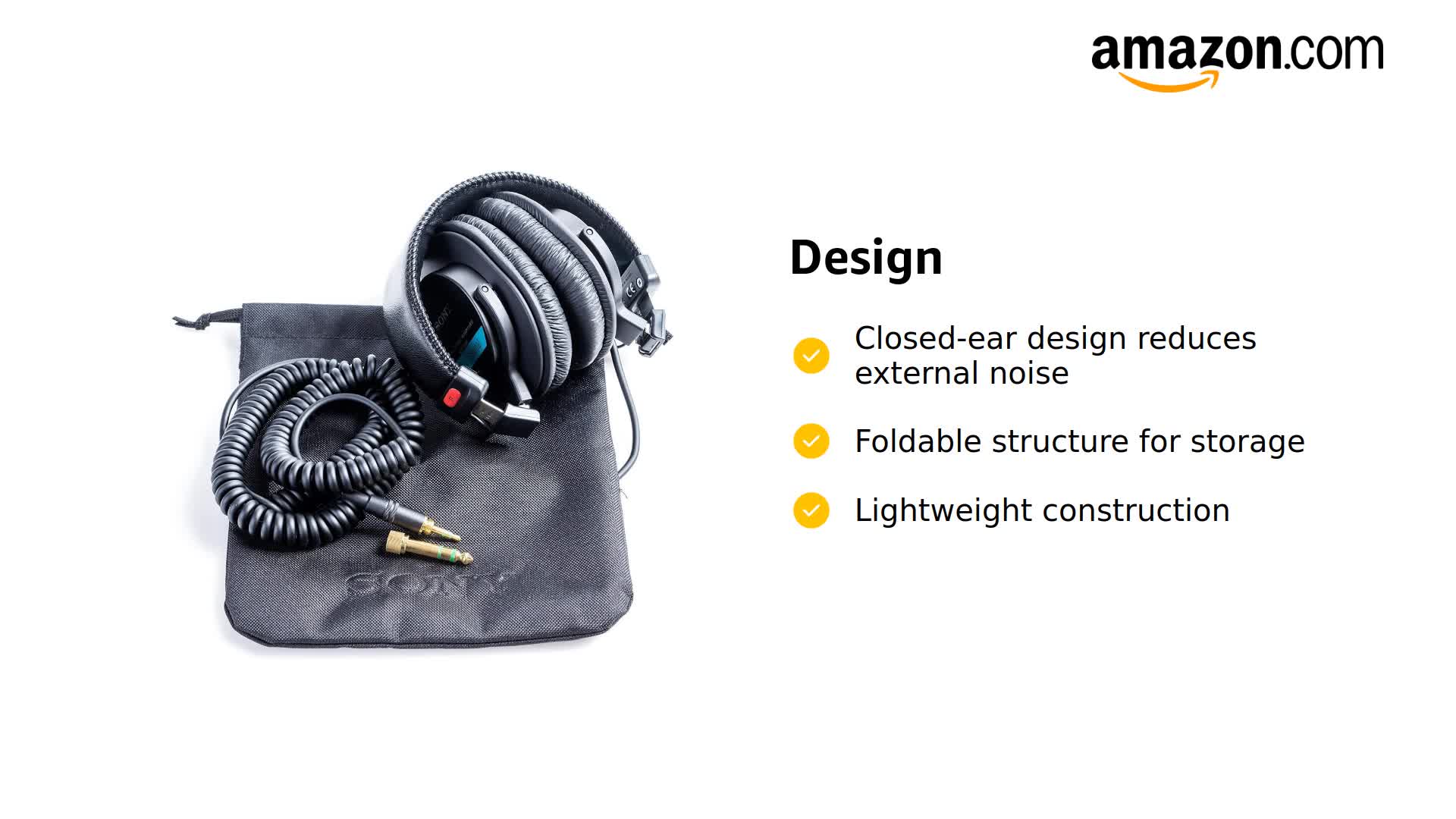 Amazon.com: Sony MDR7506 Folding Professional Closed Ear