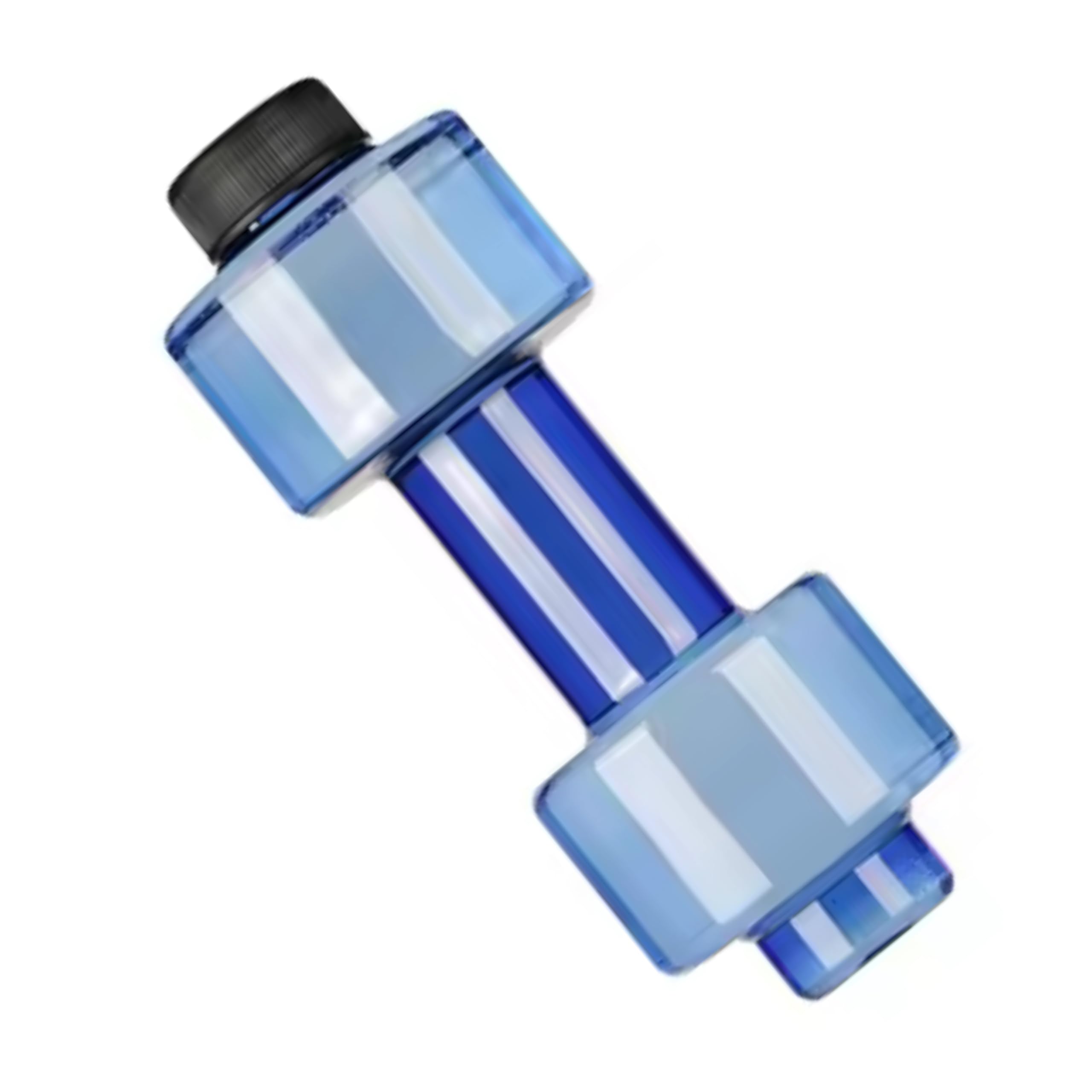 Eboutik Blue - Dumbbell Drink Water Exercise Bottle With Weight Training Feature, Portable Fitness For Gym Or Home Workout For Summer (Blue)