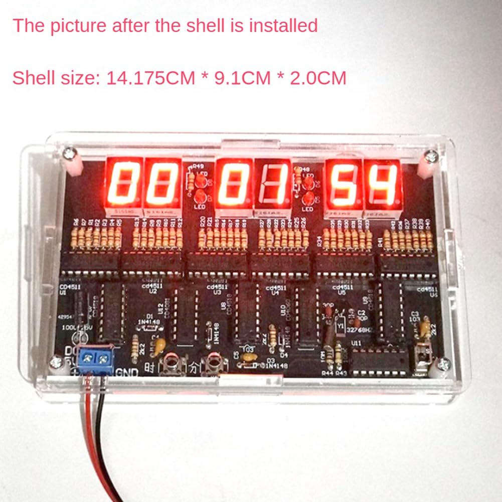 Digitales Schaltungs-Uhr Bausatz - 6-Bit, 4,5-5,5V DC, DIY Lötprojekt Für Elektronik-Einsteiger & Training