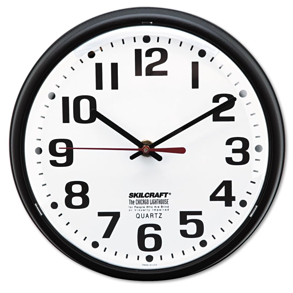 Amazon.com: SKILCRAFT 6645-01-389-7958 Plastic Slimline Wall Clock