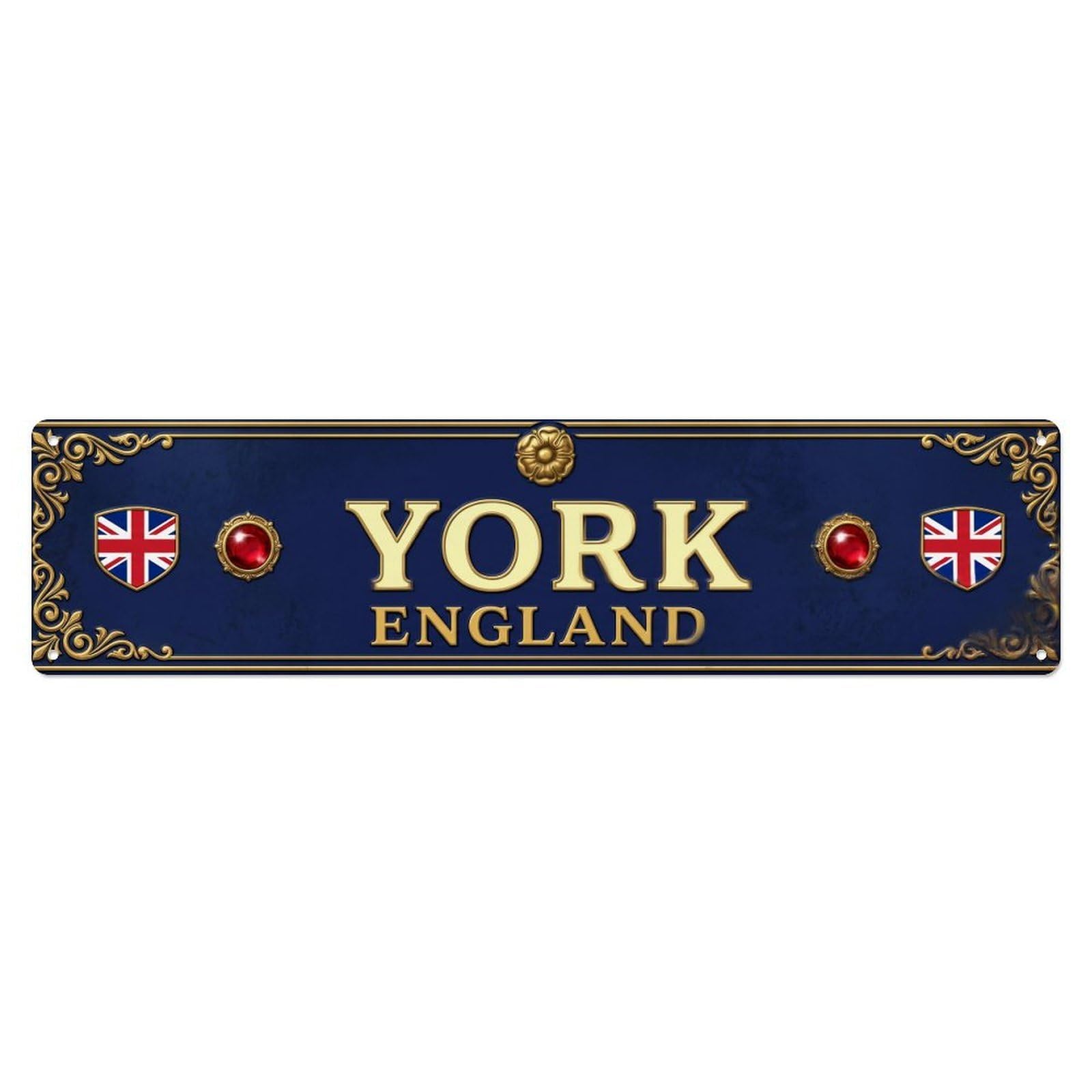 York England Vintage Metal Tin Sign