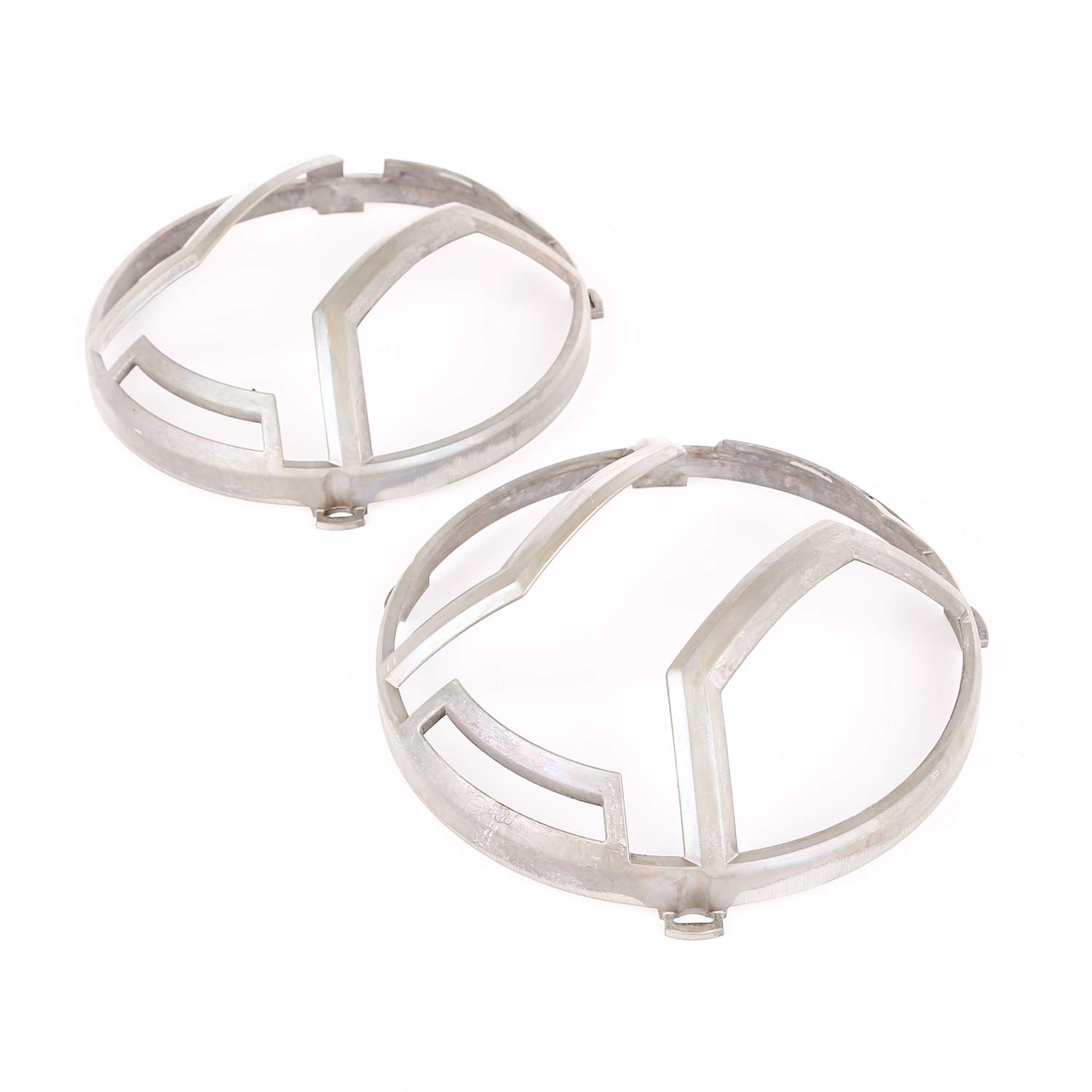 Rugged Ridge 11230.16 Unfinished Elite Headlight Euro Guard (Raw; 07-18 JK/JKU)