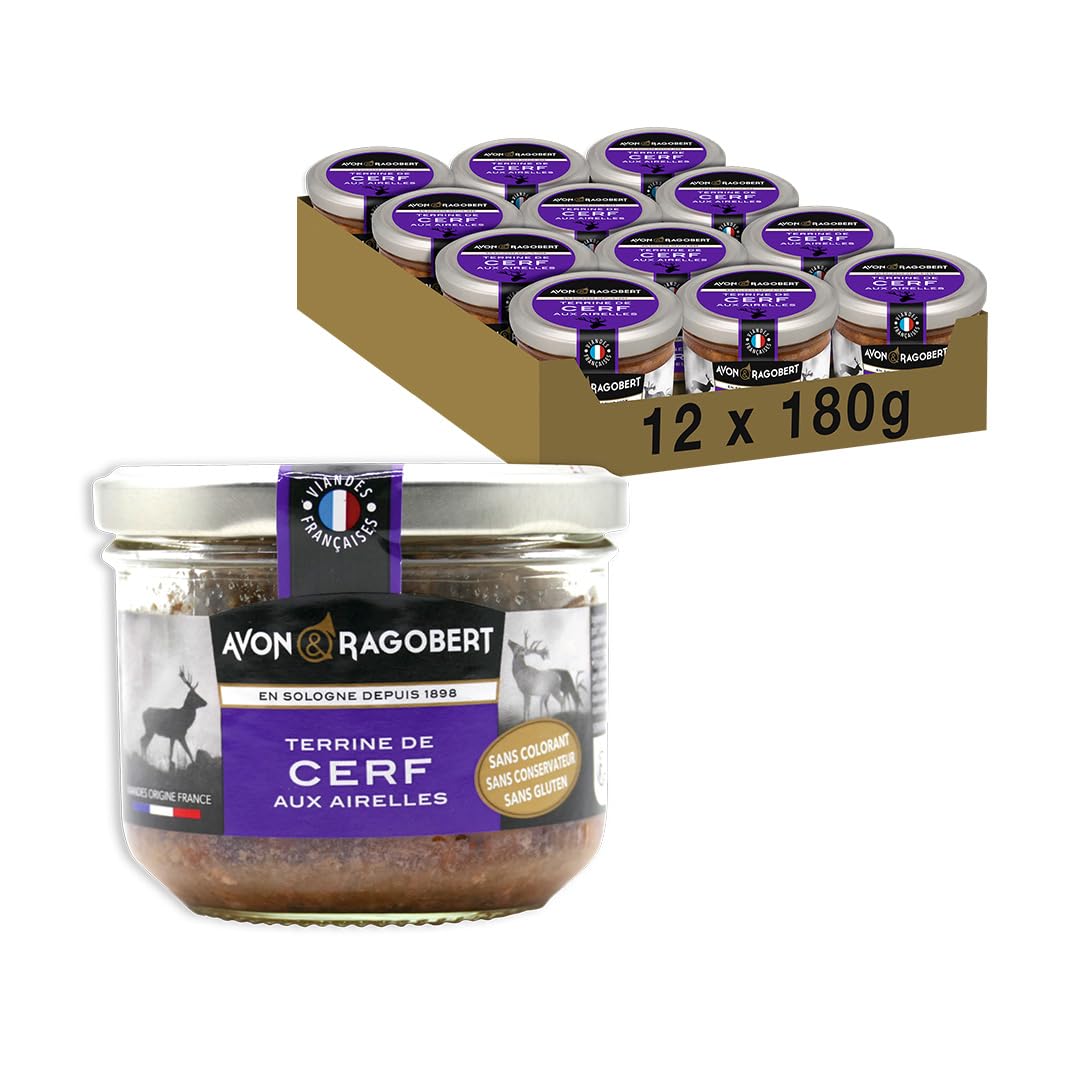 Avon & Ragobert - Cerf aux airelles 180g - Sans Colorant - Sans Conservateur - Viande Française