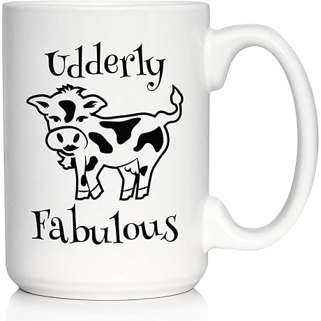 Udderly Fabulous Cow Coffee Mug