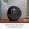 Echo Spot (2024 release) Smart alarm clock with vibrant sound + Alexa Black