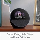 Amazon Echo Spot (neueste generation), smarter Wecker mit sattem Klang, Schwarz, mit Alexa+ Early Access - 4