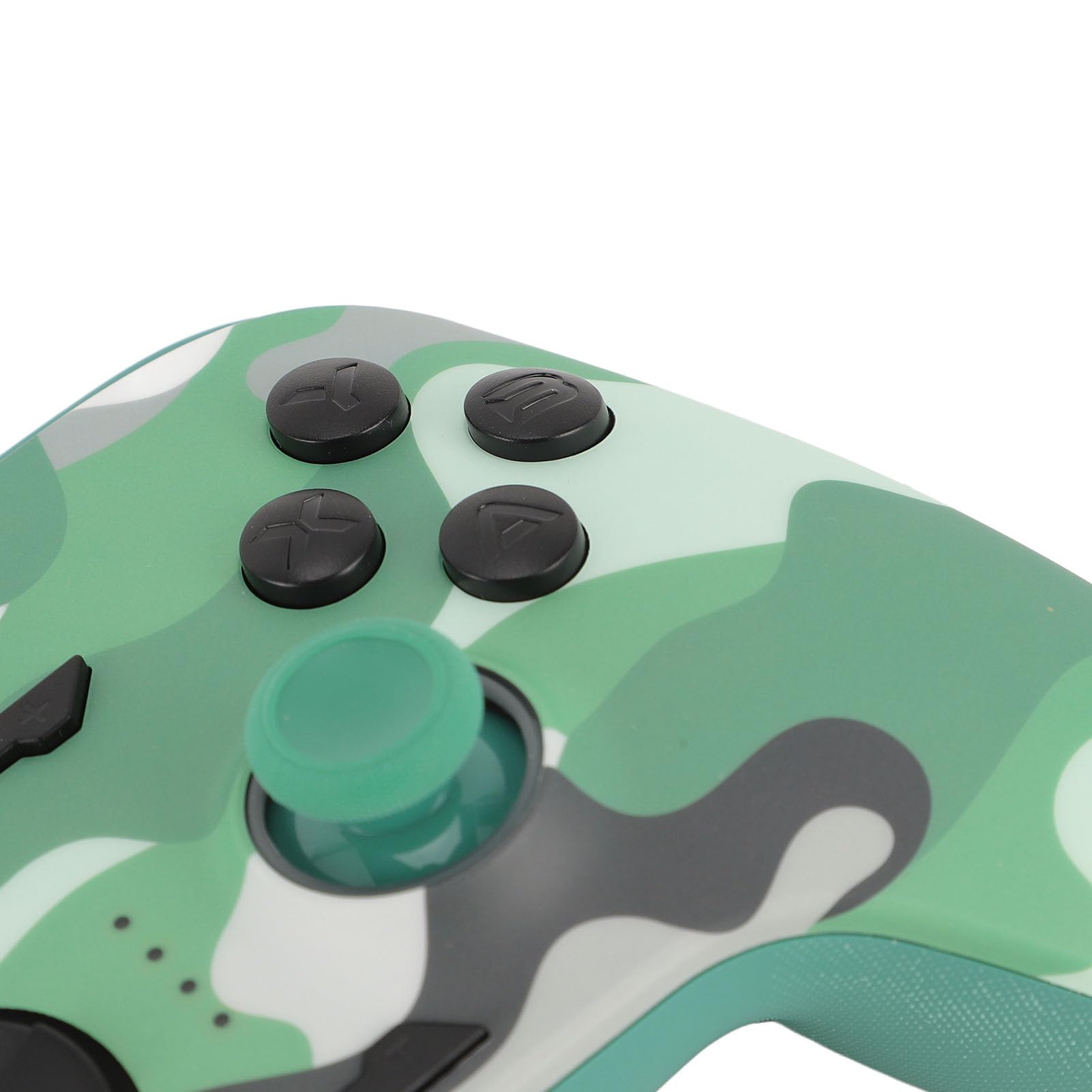 Controller di Gioco Wireless Illuminazione a LED RGB Gamepad Wireless Antiscivolo per e PC Batteria da 1000 MAh (Verde mimetico)