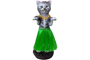 Dashboard Hula Cat Kitten Car Bobblehead Figurine - Enchanted Forest Series