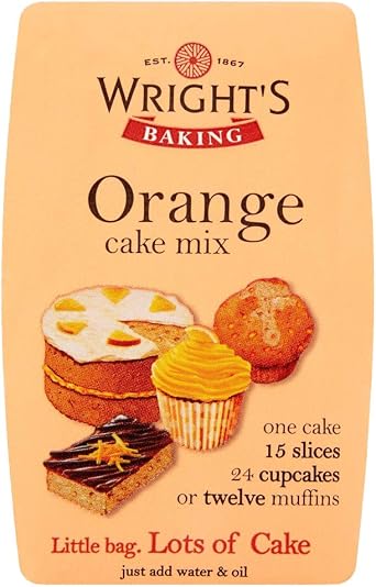 Wright's Baking Cake Mix Selection Pack - Ginger, Carrot, Toffee, Chocolate Fudge & Orange (One of Each 500g Pack)