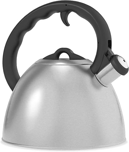 Miniatura 2 de Hervidor de té silbante, 2.5 cuartos de galón, acabado satinado, 7.5 x 7.5 x 9 pulgadas, acero inoxidable