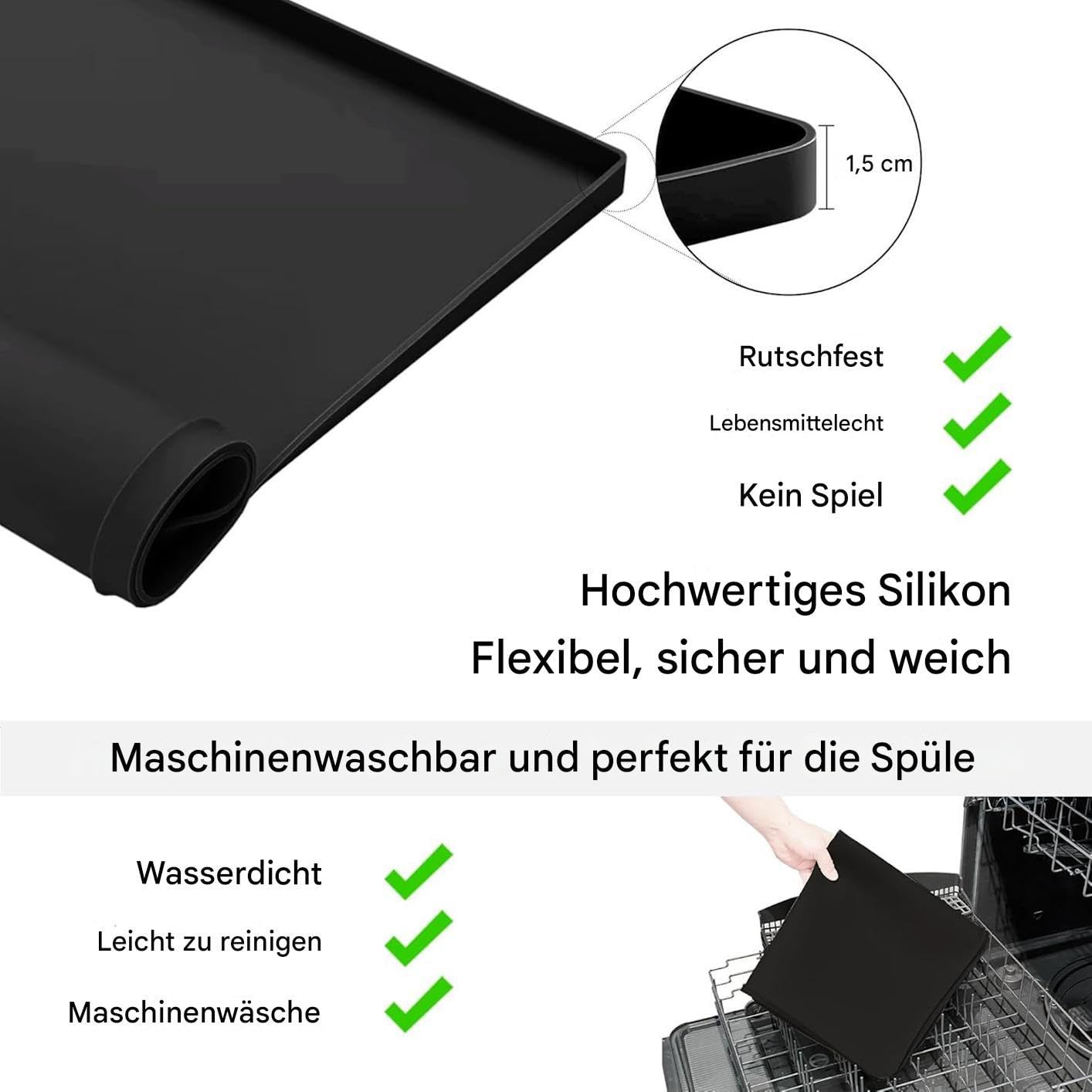 Rutschfeste Trocknermatte für Waschmaschine