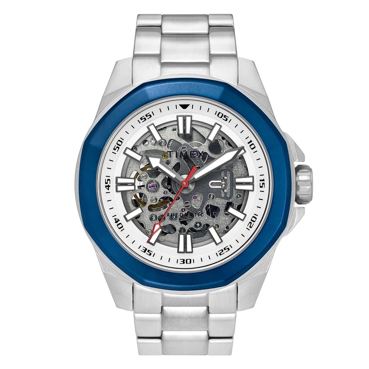 TIMEX Stainless Steel Men Silver Round Dial Analog Automatic Watch - Tweg24100 (B0D95VZ6SX) Amazon Price History, Amazon Price Tracker