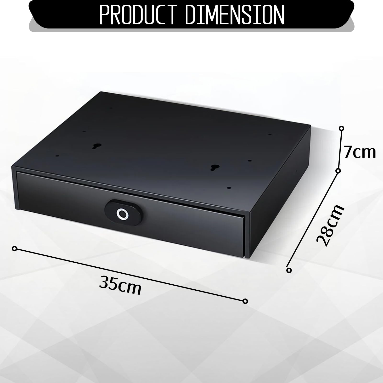 Caja Fuerte Inteligente Con Huella Dactilar, Recargable, Compatible Con Desbloqueo por Huella Dactilar y Aplicación, Ideal para Cajones de Casa, Oficina y Hotel