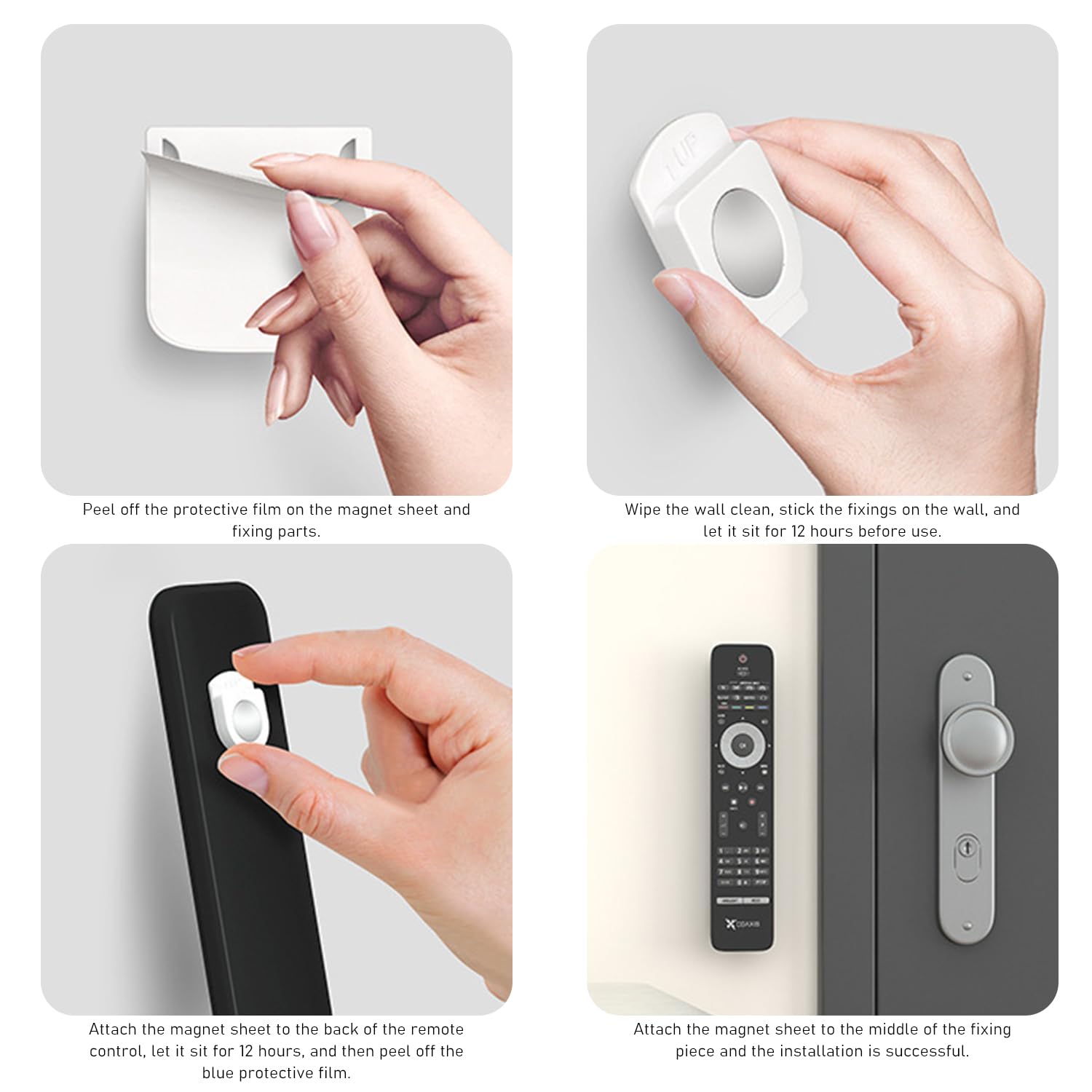 Supporto Magnetico Per Telecomando - 6 Pezzi Bianchi - Adesivo Per Parete O Mobili - Pratico E Universale - Foto 11