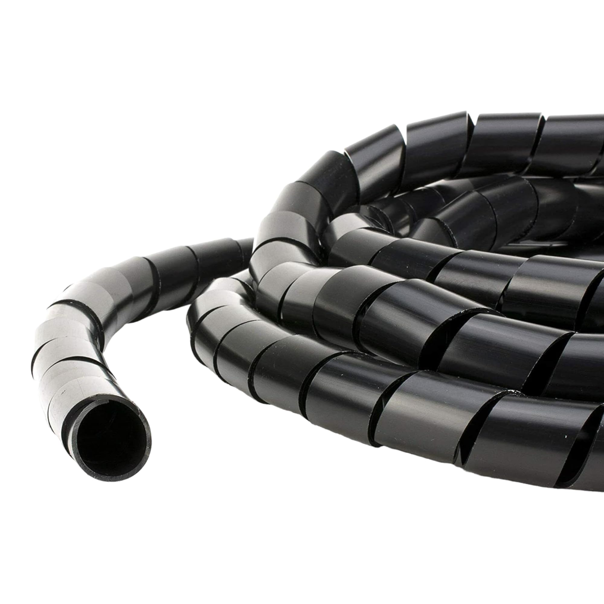 10 Metres 6mm Spiral Wrap Cable Tidy Flexible Lead Binding/PC TV Home Cinema Wire Management CCTV