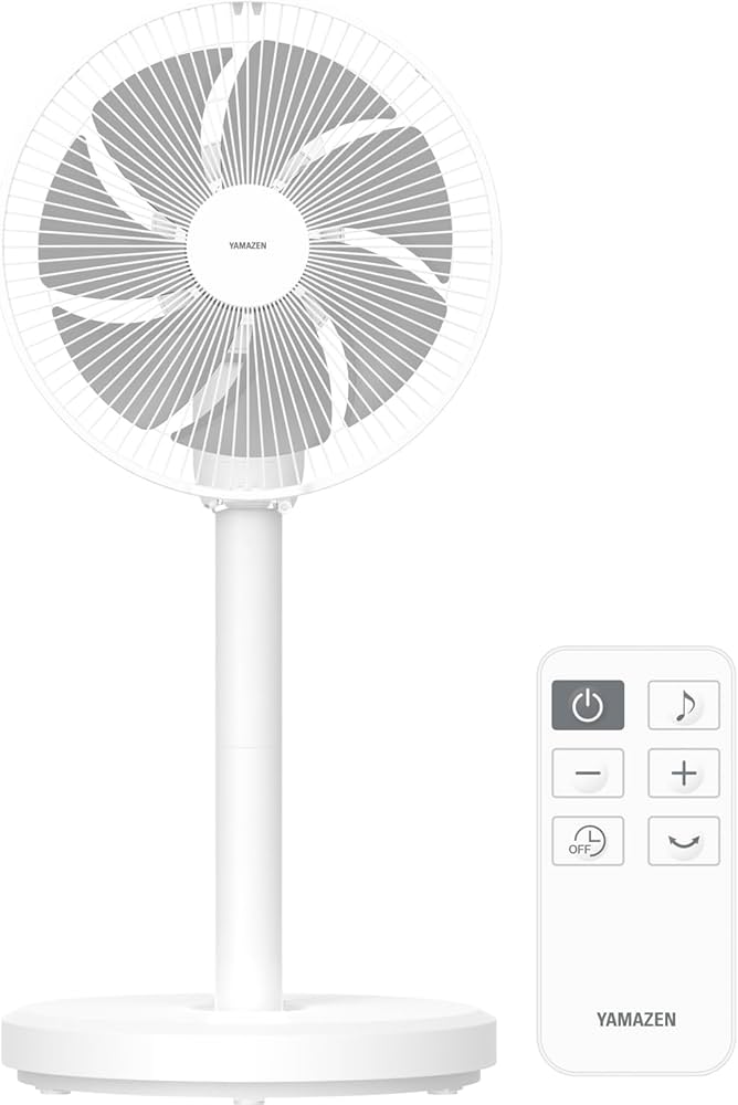 [山善] YAMAZEN 扇風機 DCモーター YLX-EHD252(W) 山善 扇風機 dcモーター おしゃれ 小型 リビング dc扇風機 ミニ
